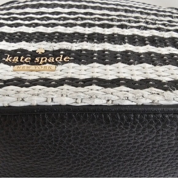 Kate Spade Cobble Hill Mylie Pebbled Leather Straw Rattan Hobo Shoulder Bag - Picture 16 of 16